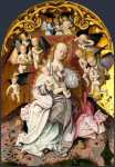 Master of the Saint Bartholomew Altarpiece - The Virgin and Child with Musical Angels